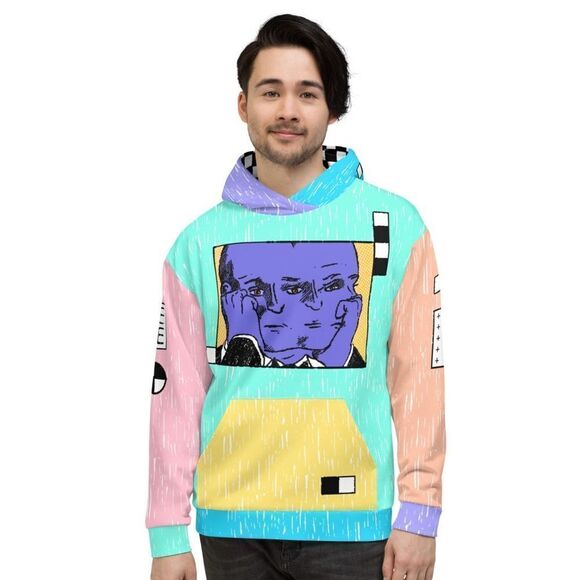 Umami Merch Safe Mode Unisex Hoodie Multi M NWOT‎ - Picture 4 of 6